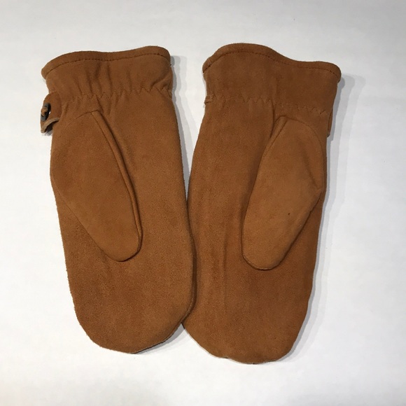 Deersuede ladies mittens - Picture 2 of 3
